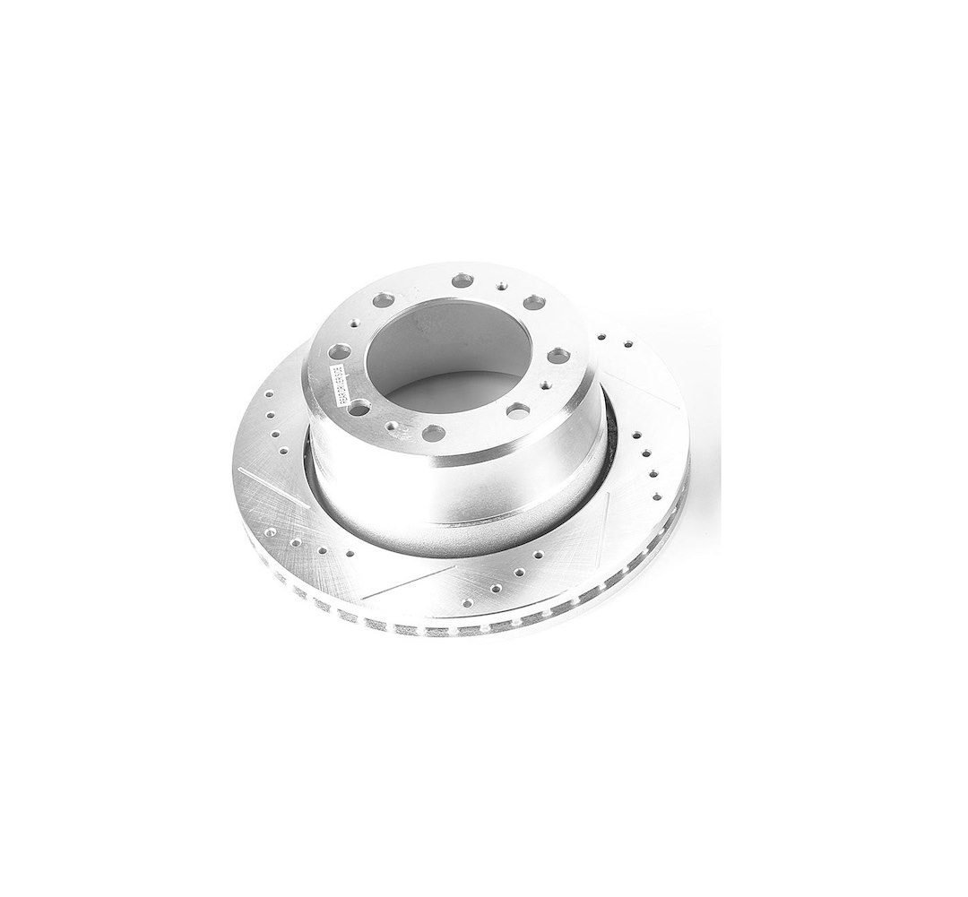 Power Stop Brake Rotor, Evolution Series, Drilled and Slotted, One Piece Design with Hat, Wheel Bolt Pattern 8 X 165.1 Millimeter, Rear – AR83067XL