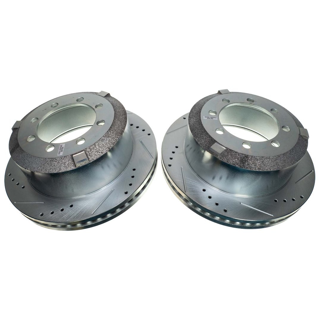 Power Stop Brake Rotor, Evolution ™, Drilled and Slotted Cross-Drilled, One Piece Design, Wheel Bolt Pattern 8 X 156 Millimeter – AR83100XPR