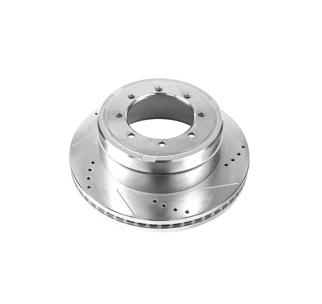 Power Stop Brake Rotor, Evolution Series, Drilled and Slotted, One Piece Design with Hat, Wheel Bolt Pattern 8 X 155.4 Millimeter, Rear – AR85154XR