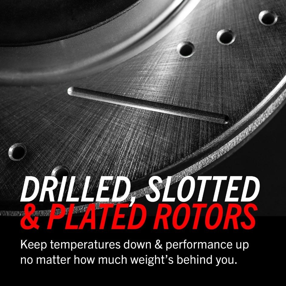 Power Stop Brake Rotor, Evolution Series, Drilled and Slotted, One Piece Design with Hat, Wheel Bolt Pattern 5X 114.3 Millimeter, Front – AR85159XR