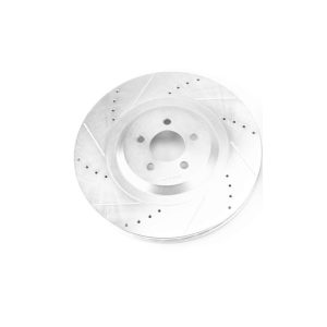 Power Stop Brake Rotor, Evolution Series, Drilled and Slotted, One Piece Design with Hat, Wheel Bolt Pattern 5X 115 Millimeter, Front – AR86002XL