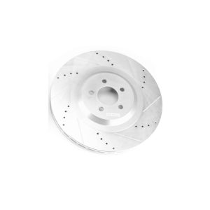 Power Stop Brake Rotor, Evolution Series, Drilled and Slotted, One Piece Design with Hat, Wheel Bolt Pattern 5X 115 Millimeter, Front – AR86002XR