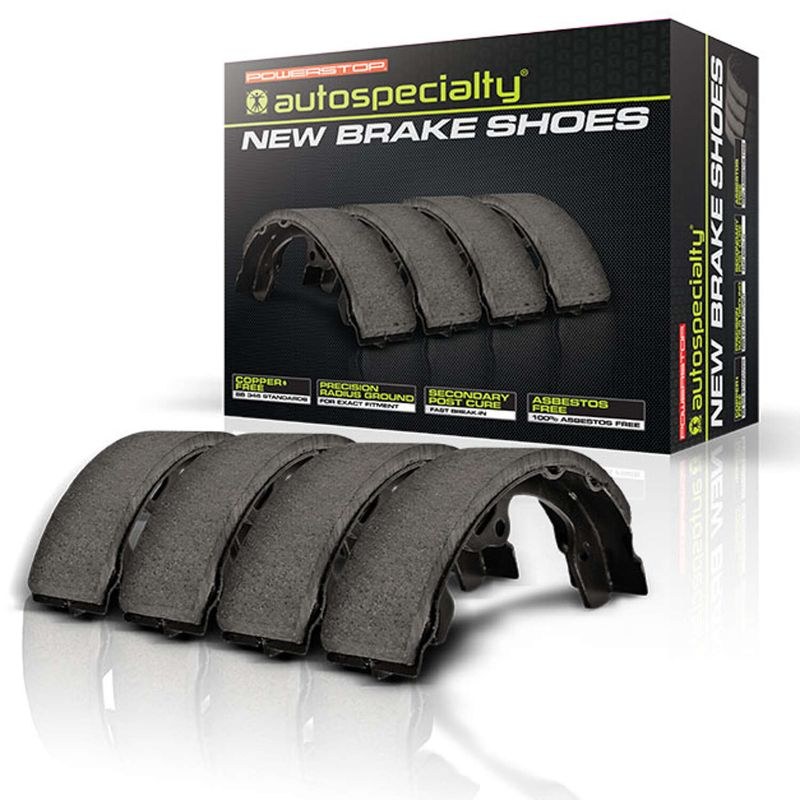 Power Stop Brake Shoe, Autospecialty, Semi-Metallic, Bonded – B245