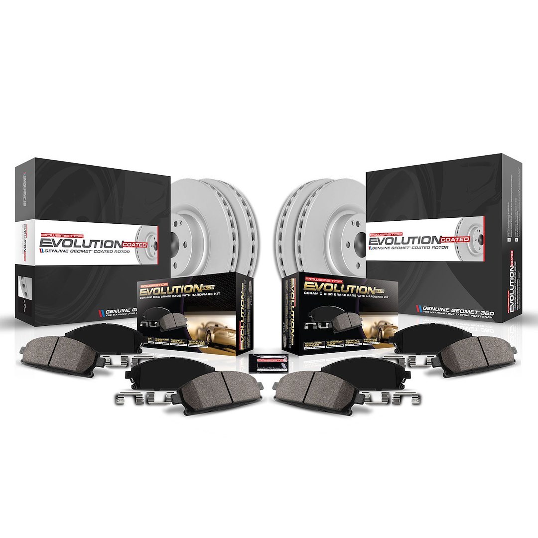 Power Stop Brake Kit, Z23 Evolution Sport Geomet®, Carbon Fiber Ceramic Pads – CRK5443