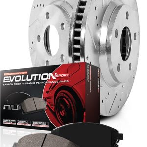 Power Stop Brake Kit, 1-Click Brake Kit, Carbon Fiber Ceramic Brake Pads – K5934