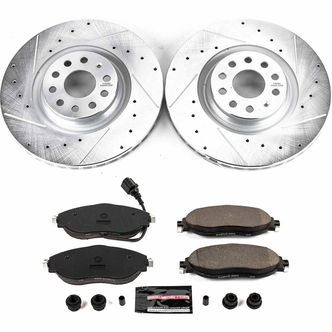 Power Stop Brake Kit, Z23 Evolution Sport, Carbon-Fiber Ceramic Brake Pads – K7175