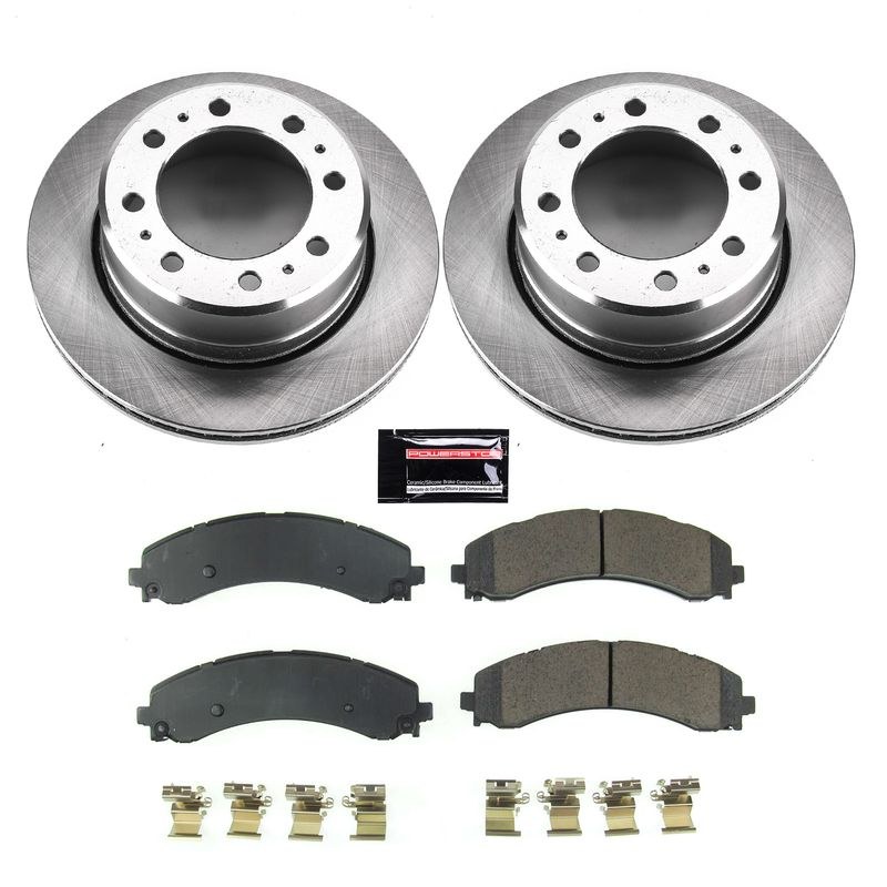 Power Stop Brake Kit, Autospecialty ® Daily Driver, Ceramic Brake Pads, 14.2 Inch OE Replacement Rotor, With Rotor/ Brake Pad/ Hardware – KOE8636