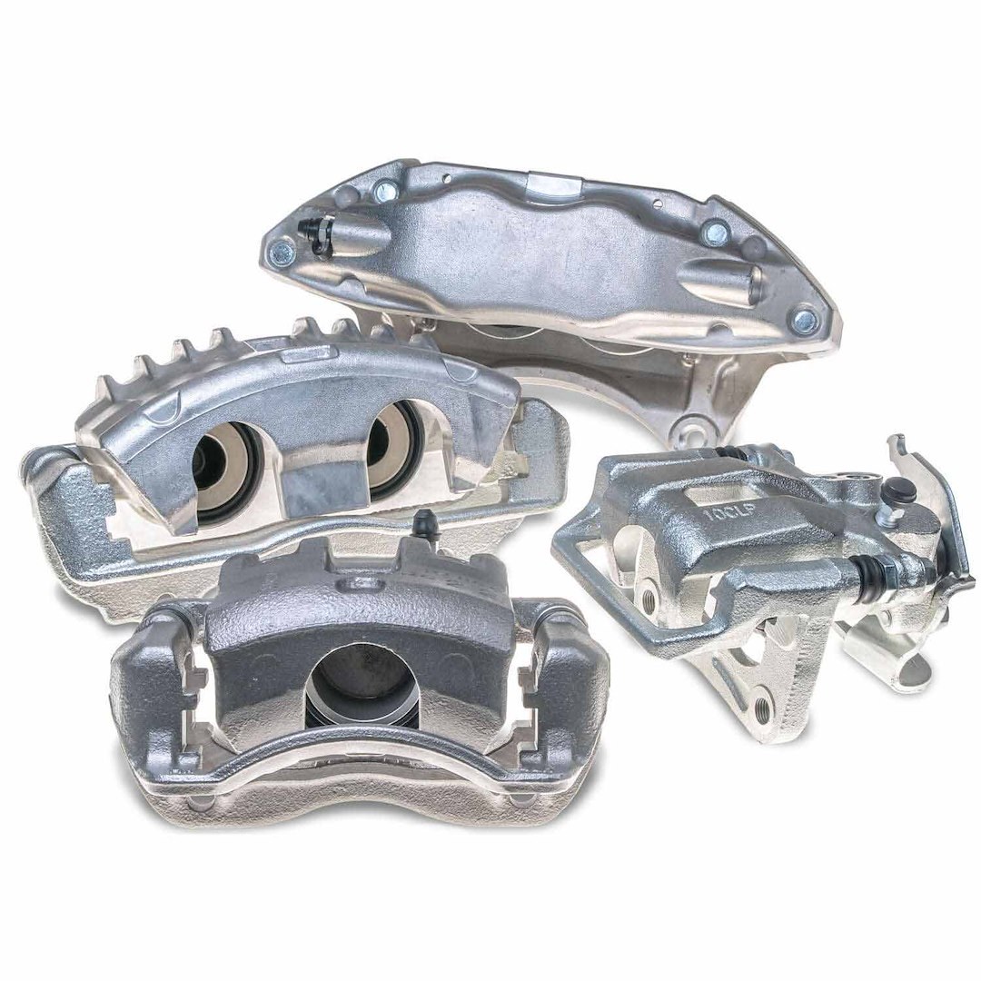 Power Stop Brake Caliper, Autospecialty, Fixed Mount, Four 1-1/2 Inch Diameter Aluminum Piston, Without Brake Pads, Gray – L3699