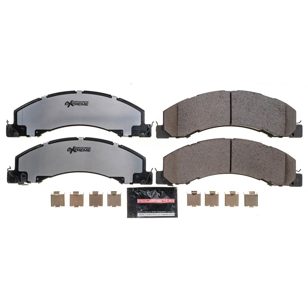 Power Stop Brake Pad, Z36 Extreme, Fmsi Number D1335, Carbon Fiber Ceramic, Set of 4 – Z36-1335