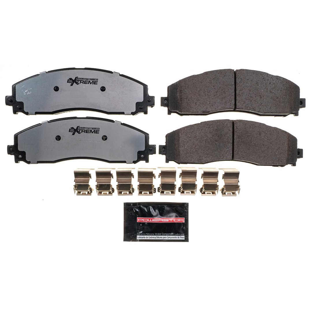 Power Stop Brake Pad, Z36 Extreme, Fmsi Number D1691, Carbon Fiber Ceramic, Set of 4 – Z36-1691