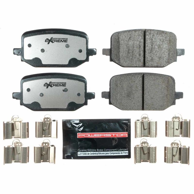 Power Stop Brake Pad, Z36 Truck & Tow, Fmsi Number D2232, Carbon-Fiber Ceramic Brake Pads, Set of 4, With Premium Stainless Steel Hardware – Z36-2232