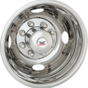 Phoenix USA Wheel Simulator, D.o.t.liner, Fits 16 Inch and 16-1/2 Inch Diameter 8 Lug Dual Wheels, Polished, Stainless Steel, Bolt-On – NDT165