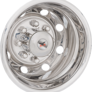 Phoenix USA Wheel Simulator, D.o.t.liner, Fits 16 Inch Diameter 8 Lug Dual Wheels, Polished, Stainless Steel, Bolt-On – NF98