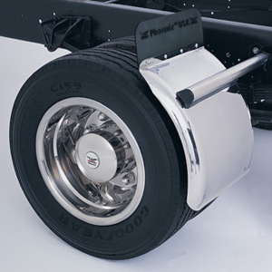 Phoenix USA Fender, 21 Inch Wide, Polished, Stainless Steel, Fits 19-1/2 Inch X 6-3/4 Inch X 7-1/2 Inch Wheels – QF21