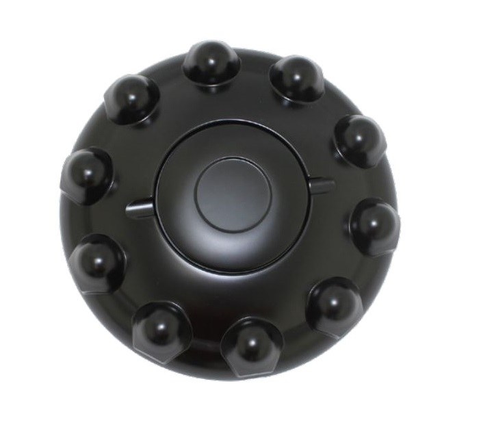 Phoenix USA Wheel Simulator, Quicktrim, Fits Heavy Duty 10 Lug Wheels with 33 Millimeter Lug Nuts, Front, Black, ABS Plastic – QH1200BAS