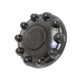 Phoenix USA Wheel Simulator Axle Cover, Fits 10 Lug Wheels, 10 X 225 Millimeter/ 10 X 8.85 Inch Bolt Pattern, Front, Closed Style, Black – QH2001BF
