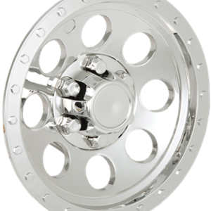 Phoenix USA Wheel Cover, Quicktrim, 12 Inch, Beadlock Style, Chrome Plated, ABS Plastic, Single – QT12CHB