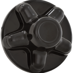 Phoenix USA Wheel Center Cap, Quicktrim, Fits 5 Lug Wheels, 4-1/2 Inch Diameter, Closed Style, Black, ABS Plastic, Single – QT545BHS