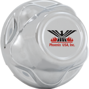 Phoenix USA Trailer Hub Cover, Quicktrim, 5 Lug, 4-1/2 Inch Diameter, Closed Style, Chrome Plated, ABS Plastic, Single – QT545CHN