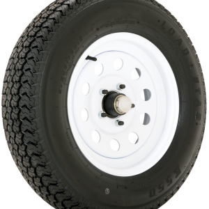 Phoenix USA Trailer Hub Cover, Quicktrim, 5 Lug, 4-1/2 Inch Diameter, Closed Style, White, ABS Plastic, Single – QT545WHS