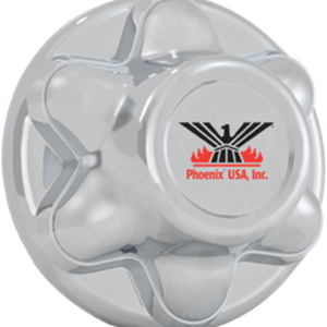 Phoenix USA Trailer Hub Cover, Quicktrim, 6 Lug, 5-1/2 Inch Diameter, Closed Style, Chrome Plated, ABS Plastic, Single – QT655CHN