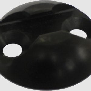 Phoenix USA Tie Down Track, 1.65 Inch Diameter X 0.42 Inch Height, Black, Aluminum, Without Track Adapter, Single – SP1DTAB
