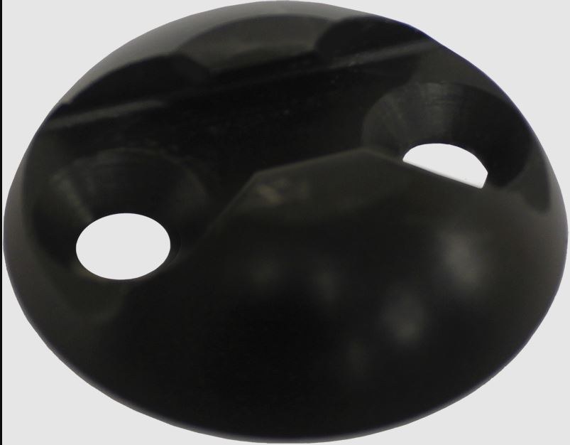 Phoenix USA Tie Down Track, 1.65 Inch Diameter X 0.42 Inch Height, Black, Aluminum, Without Track Adapter, Single – SP1DTAB