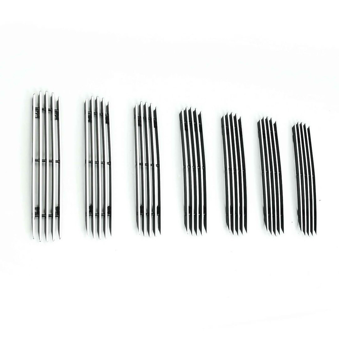 Paramount Grille Insert, Overlay, 4MM Vertical Style, Polished, Billet Aluminum – 30-0105