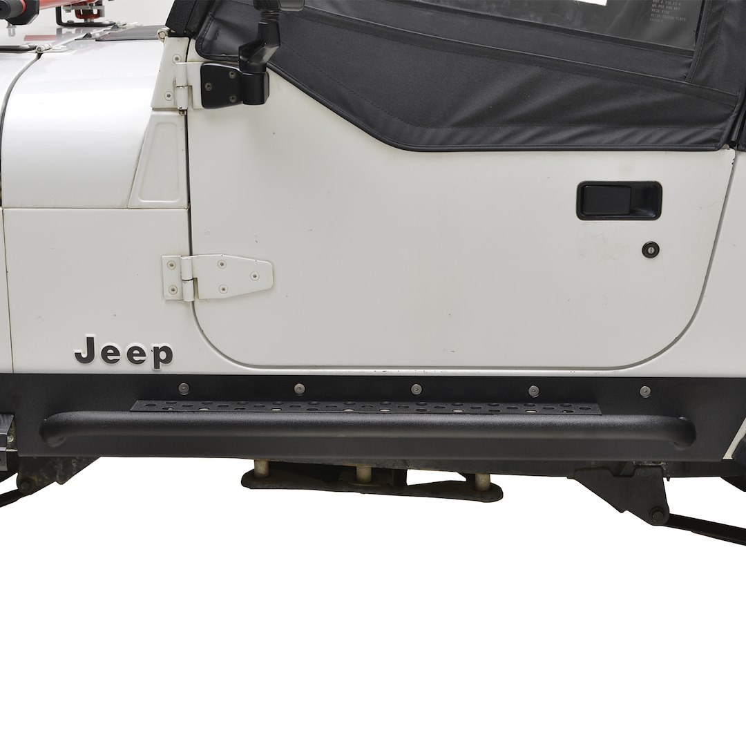 Paramount Rocker Panel Guard, Rock Crawler, Powder Coat, Black, Steel, With Step – 51-0105