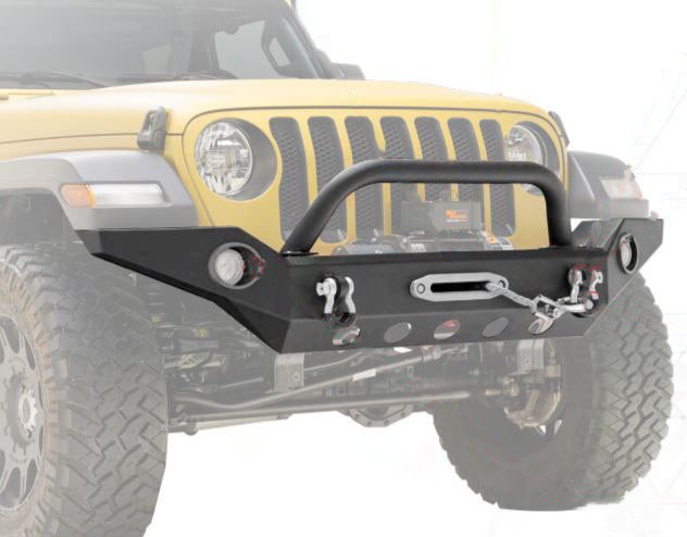 Paramount Bumper, One Piece Design, Direct-Fit, Without Grille Guard, With Integrated Winch Mount, With D-Ring Mounts and D-Rings – 51-8061