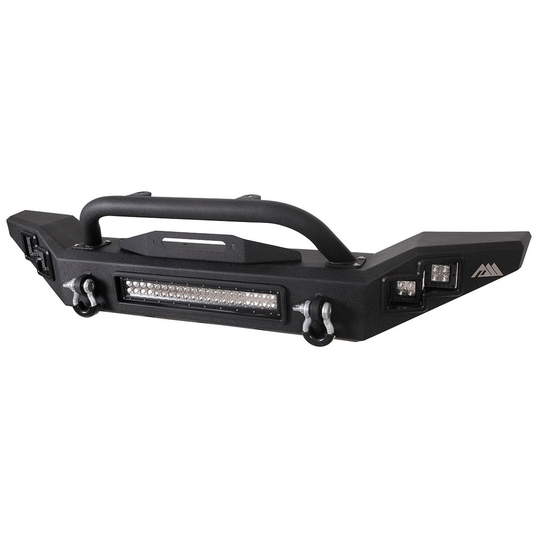 Paramount Bumper, One Piece Design, Direct-Fit, Without Grille Guard, With Integrated Winch Mount, With D-Ring Mounts and D-Rings – 51-8062