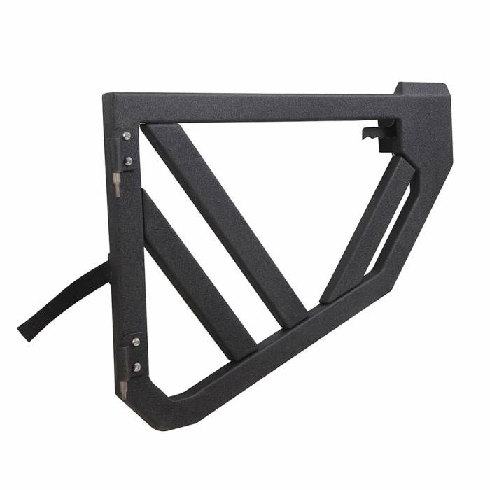 Paramount Door, Tubular Lower Half Door, With Latch Handle, Painted, Black, Steel, Set of 2 – 81-20902