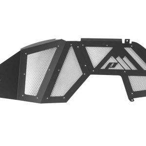 Paramount Fender Well Liner, Fine Textured Powder Coated, Black, Aluminum with Stainless Steel Mesh, Set of 2 – 81-21200