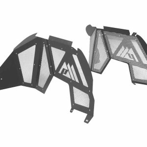 Paramount Fender Well Liner, Fine Textured Powder Coated, Black, Aluminum with Stainless Steel Mesh, Set of 2 – 81-21200