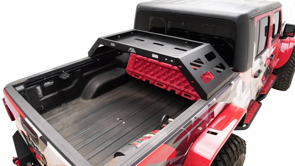 Paramount Bed Cargo Rack, Bolt-On, Powder Coated, Black, Steel, 38-1/4 Inch X 20-1/2 Inch Rack Space – 91-60200