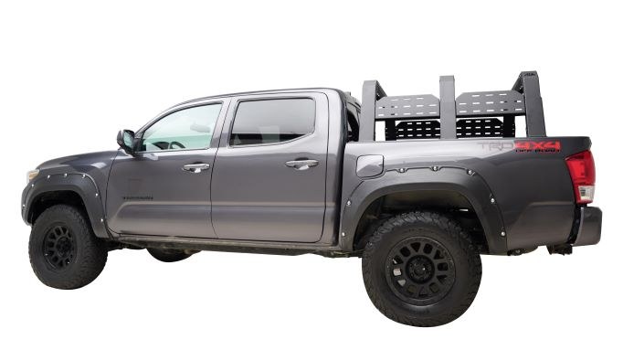 Paramount Bed Cargo Rack, Adventure, Bolt-On, Textured Powder Coated, Black, Adjustable Height – 91-65202