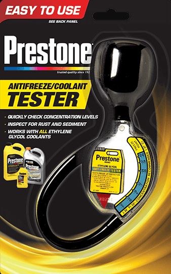 Prestone Coolant Tester, Used to Provide a Quick and Easy Method to Safely Collect a Sample and Measure Coolant Concentration – AF1420-6