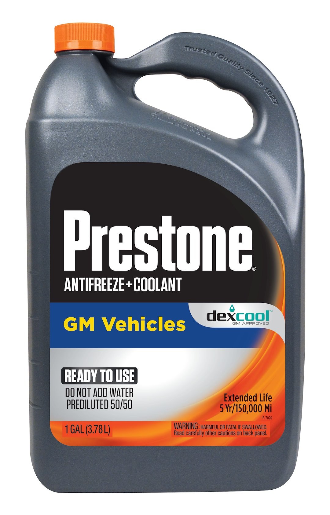 Prestone Engine Coolant, Dex-Cool ®, Prediluted 50-50, Service Life of Up to 5 Years or 1,50,000 Miles, 1 Gallon Jug, Single – AF850/2F