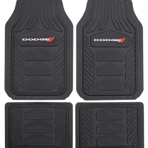 Plasticolor Floor Mat, Weatherpro, Black, Universal 27 Inch Length X 18 Inch Width, Dodge Logo – 001666R01