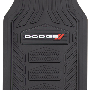 Plasticolor Floor Mat, Weatherpro, Black, Universal 27 Inch Length X 18 Inch Width, Dodge Logo – 001666R01