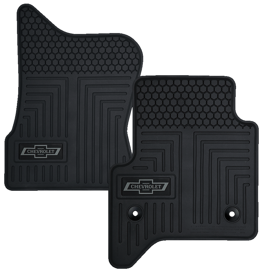 Plasticolor Floor Mat, Direct-Fit, Black, Rubber, 2 Piece – 001795R01