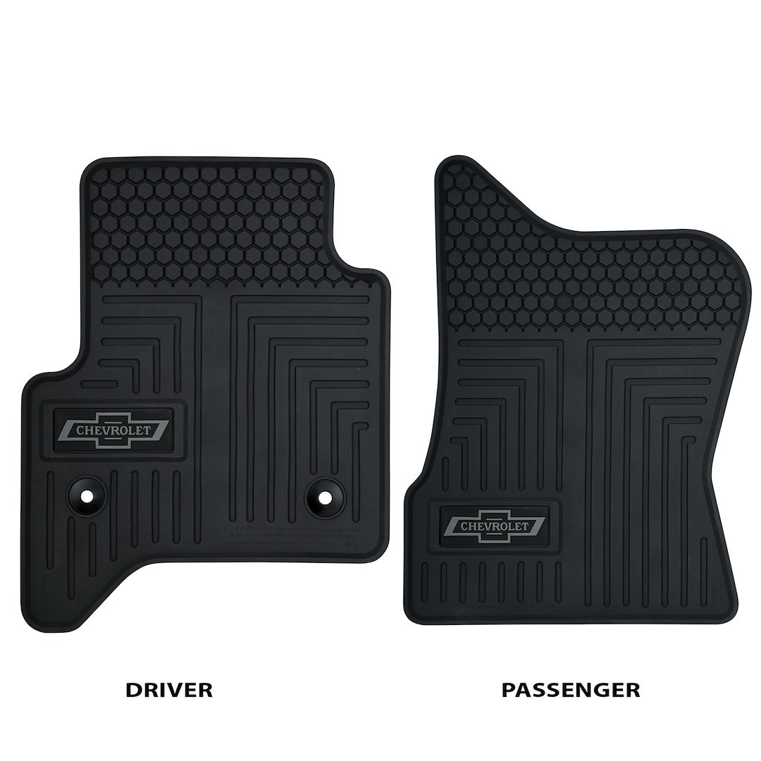 Plasticolor Floor Mat, Direct-Fit, Black, Rubber, 2 Piece – 001795R01