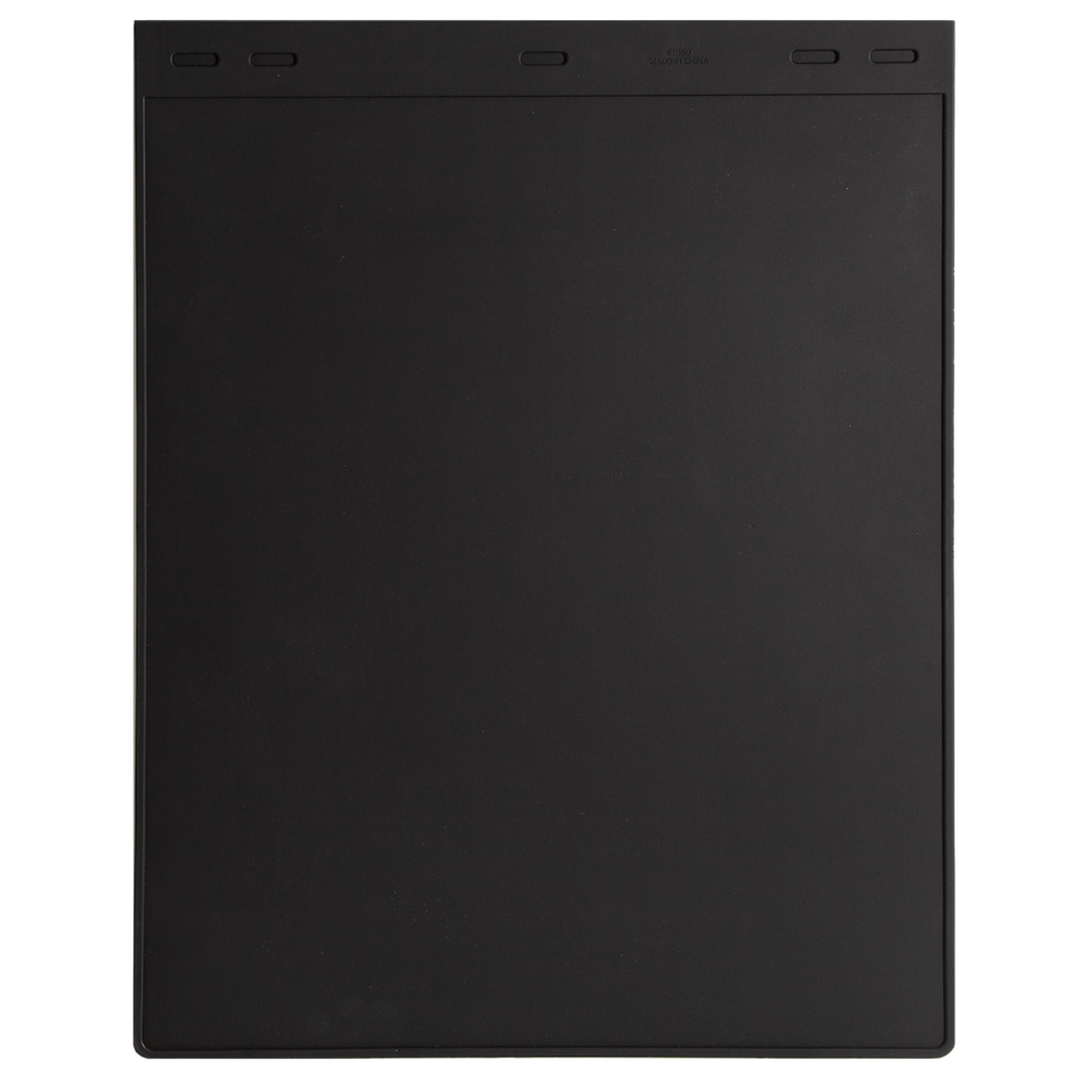 Plasticolor Mud Flap, Universal 18 Inch X 24 Inch, Set of 2, Flat, Without Logo, Black, Fiberglass Reinforced, Screw on – 001860R01