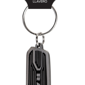 Plasticolor Key Chain, Die-Cut Key Chains with Clip, Ram Logo, Black/Silver, Metallic – 004475R01