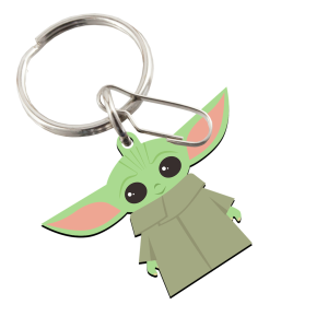 Plasticolor Key Chain, Star Wars™, Baby Yoda, Green, Vinyl, With Split Ring and Clip – 004516R01