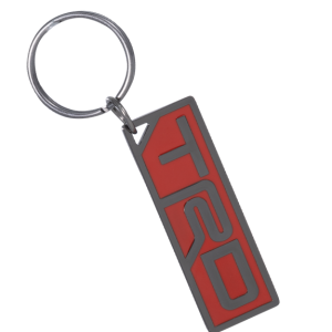 Plasticolor Key Chain, Toyota Trd Logo, Nickel Red/ Enamel Black, Metal, With Chrome Plated Split Ring – 004585R01