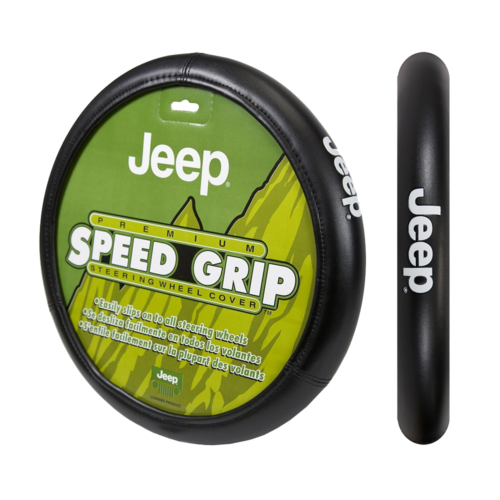 Plasticolor Steering Wheel Cover, Speed Grip, Universal, Jeep, Black, Rubber – 006478R01