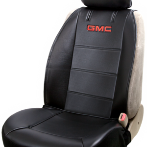 Plasticolor Seat Cover, Low Back/ Sideless, Gmc Logo, Fabric, Black/ Red, Single, With Headrest Cover – 008580R01