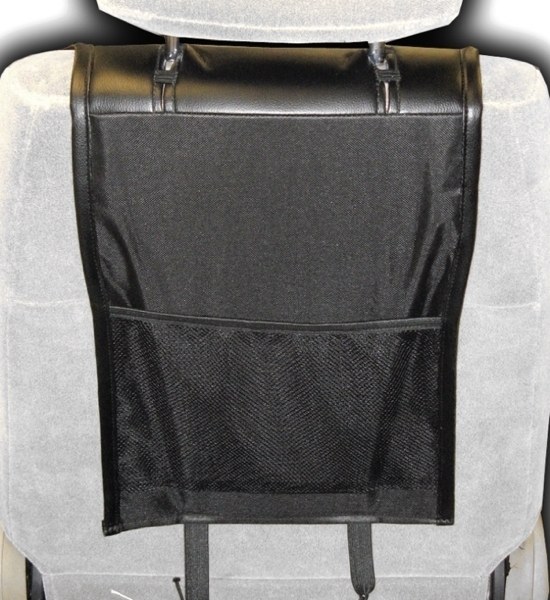 Plasticolor Seat Cover, Deluxe, Low Back, Dodge Logo, Leather, Black with Red Contrast Stitching, Single – 008627R01