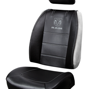 Plasticolor Seat Cover, Low Back/ Sideless, Dodge Ram Logo, Gray, Single – 008628R25